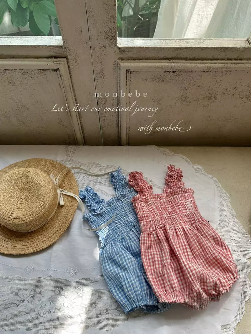 Monbebe - Korean Baby Fashion - #babyoninstagram - Check Melly Bodysuit - 12