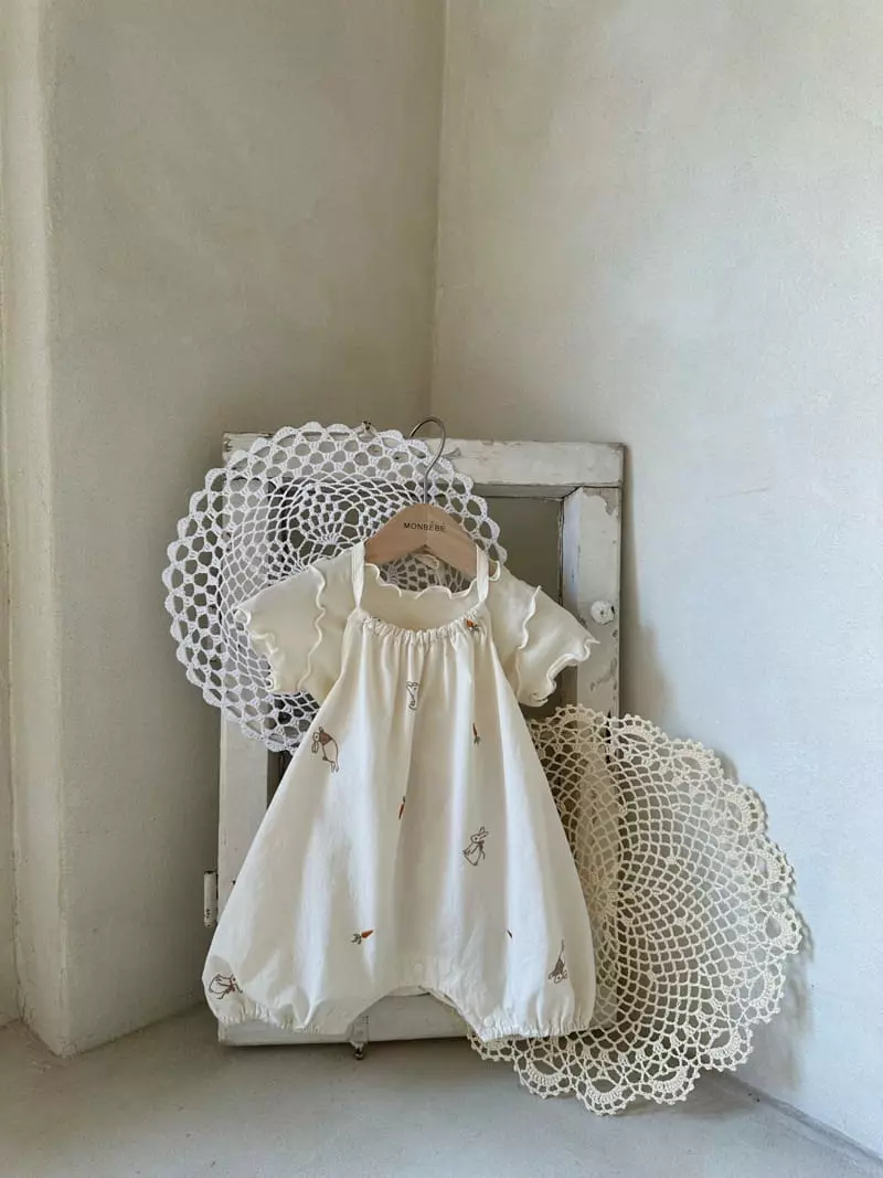 Monbebe - Korean Baby Fashion - #babyootd - Petter Rabbit Bodysuit - 4