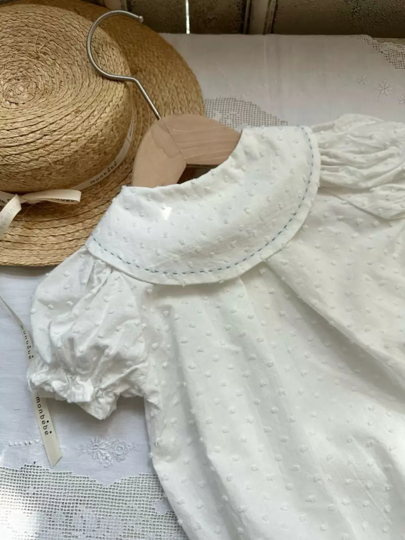 Monbebe - Korean Baby Fashion - #onlinebabyboutique - Puff Sailor Bodysuit - 3