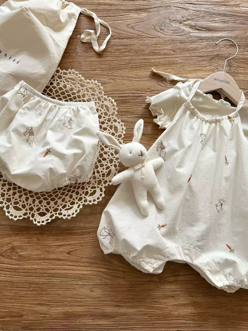 Monbebe - Korean Baby Fashion - #onlinebabyboutique - Petter Rabbit Bodysuit - 7