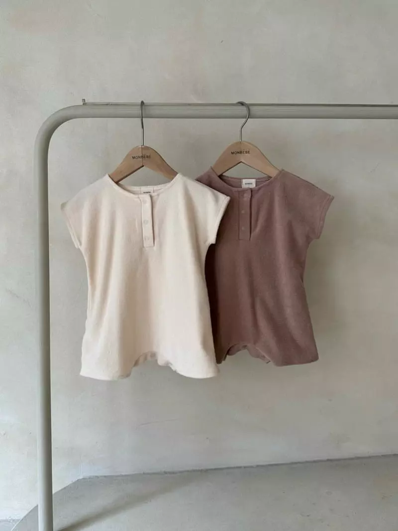 Monbebe - Korean Baby Fashion - #smilingbaby - Teddy Terry Bodysuit