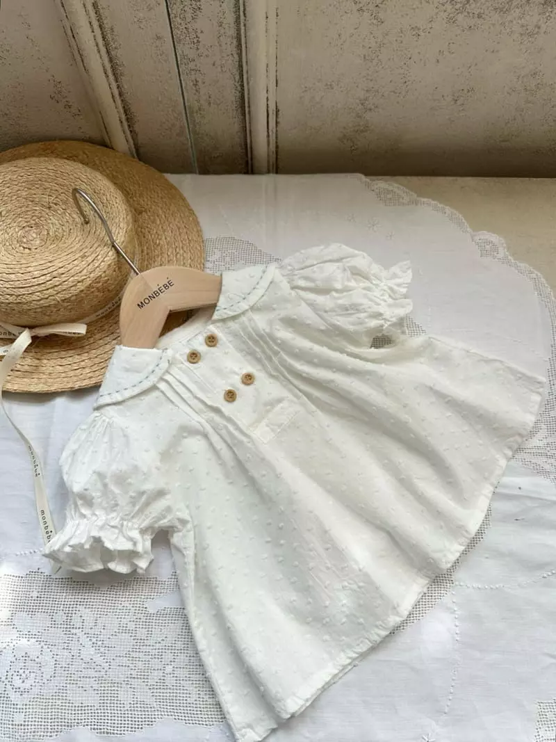 Monbebe - Korean Children Fashion - #Kfashion4kids - Puff Sailor Blouse