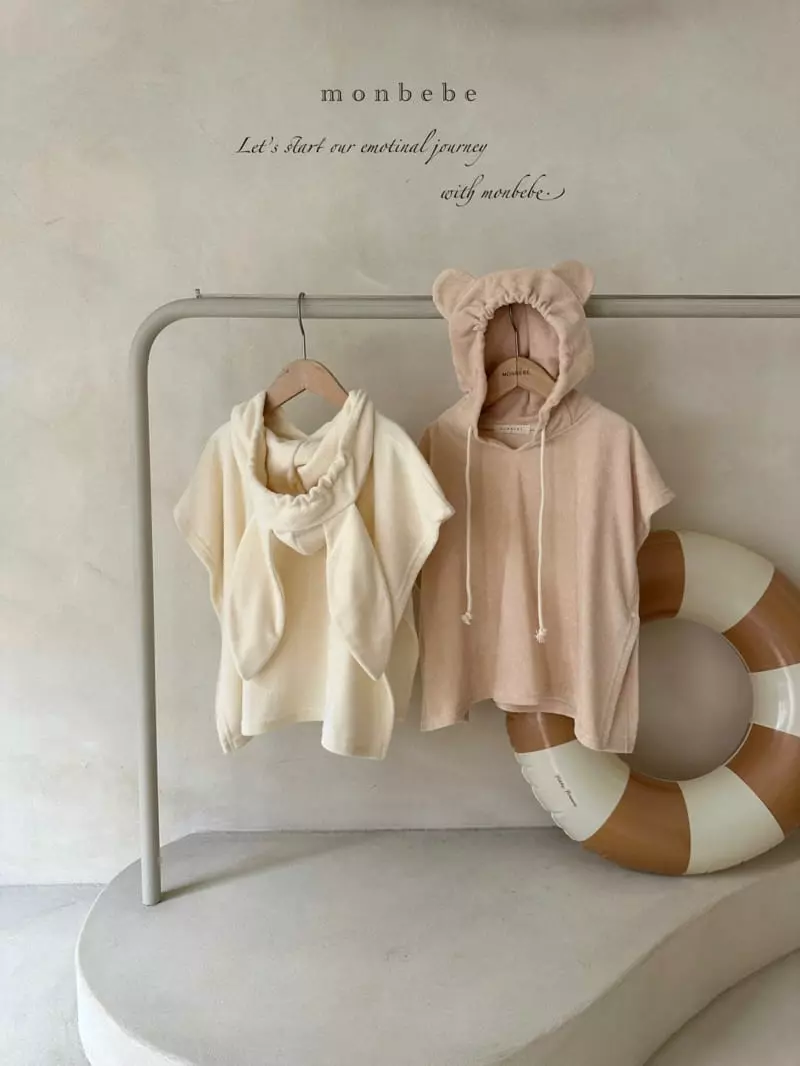 Monbebe - Korean Children Fashion - #childrensboutique - Bear Terry Pancho - 3