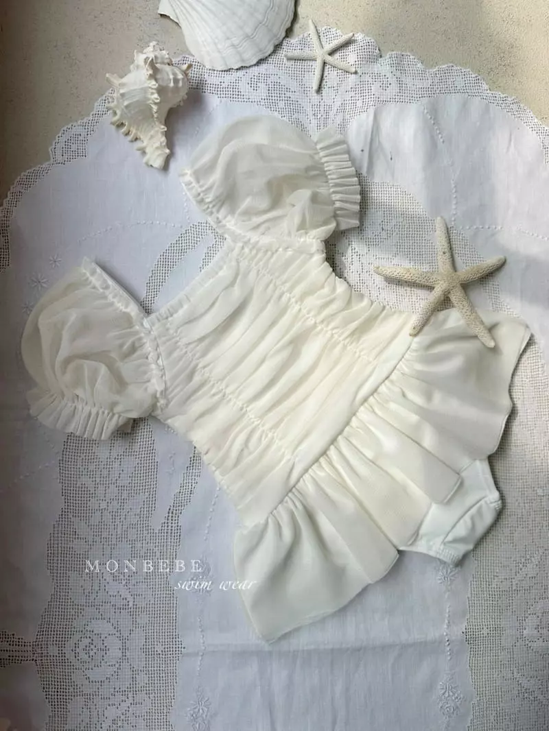 Monbebe - Korean Children Fashion - #designkidswear - Swan Swimwear