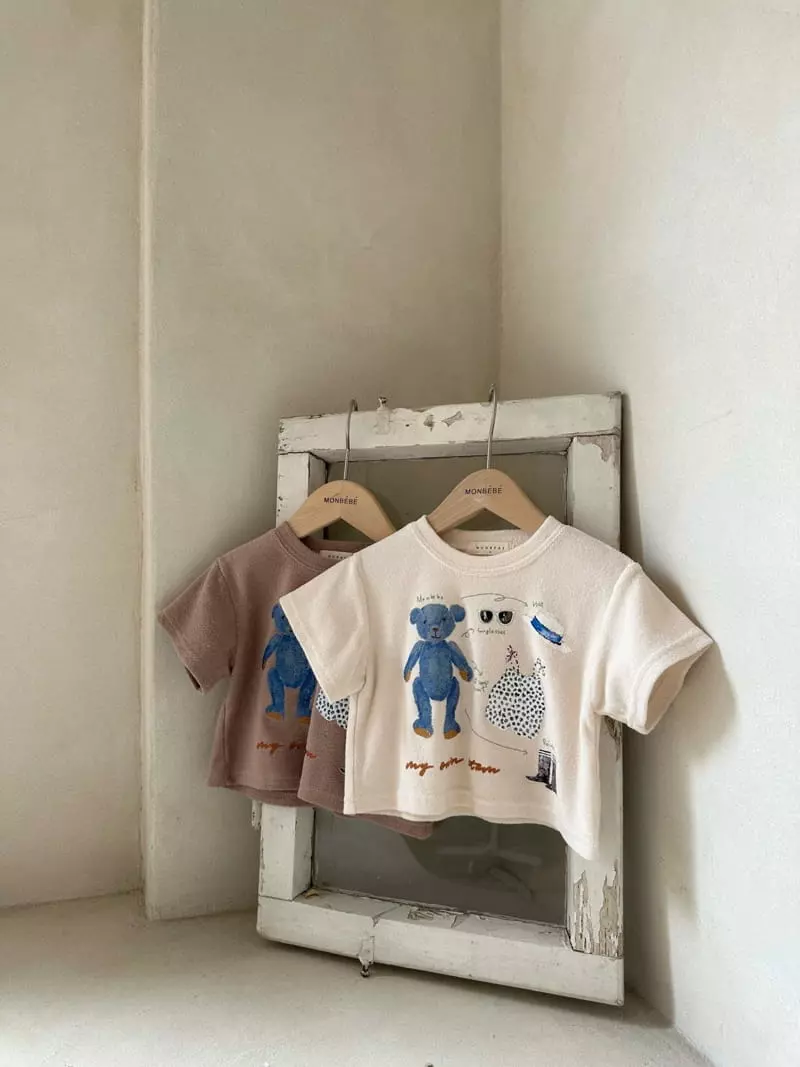 Monbebe - Korean Children Fashion - #discoveringself - Teddy Terry Top Bottom Set - 7