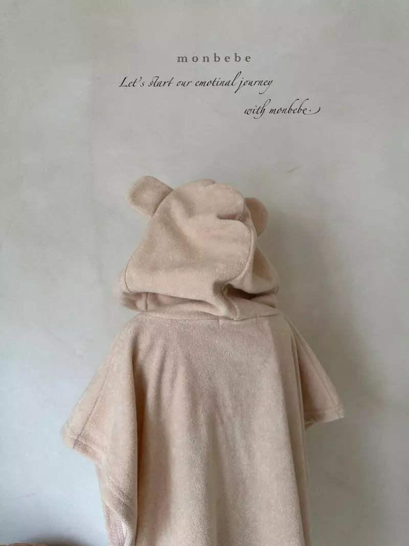 Monbebe - Korean Children Fashion - #kidsshorts - Bear Terry Pancho - 7