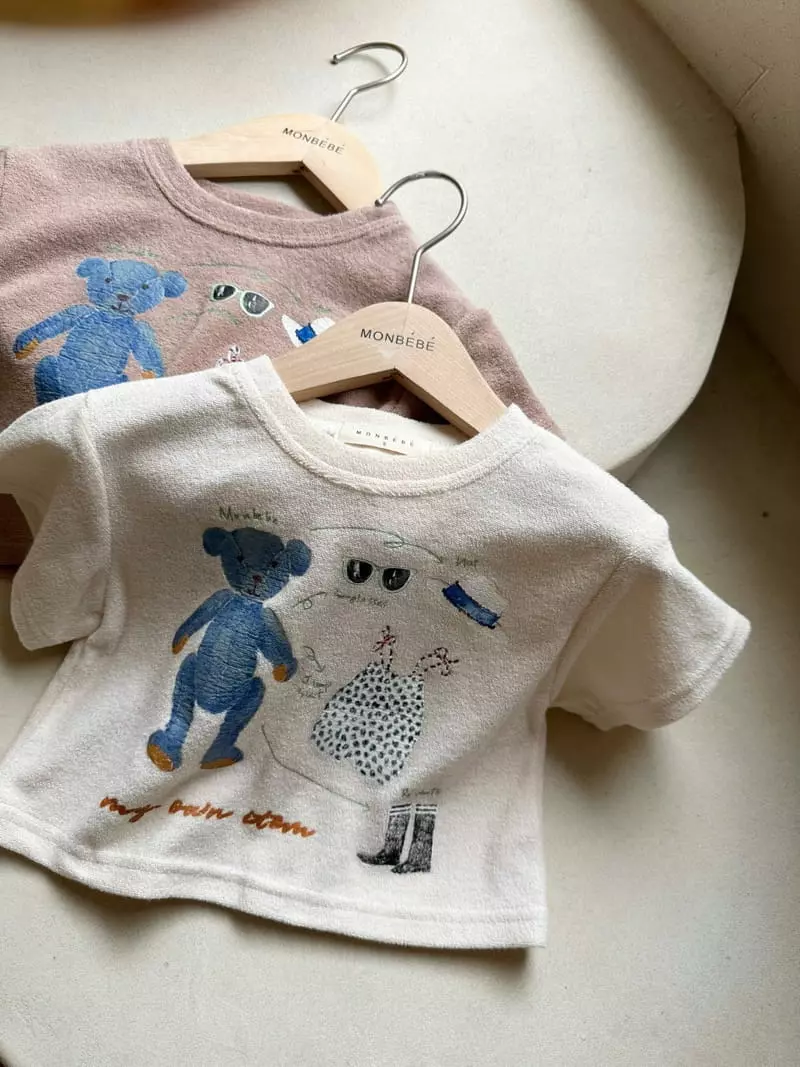 Monbebe - Korean Women Fashion - #momslook - Teddy Terry Tee Mom - 9