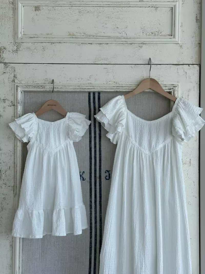 Monbebe - Korean Women Fashion - #restrostyle - Angel One-piece Mom - 6