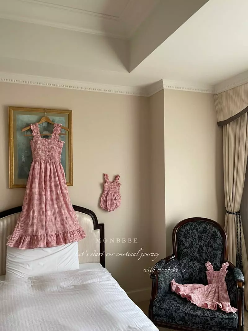 Monbebe - Korean Women Fashion - #thelittlethings - Check Melly One-piece Mom