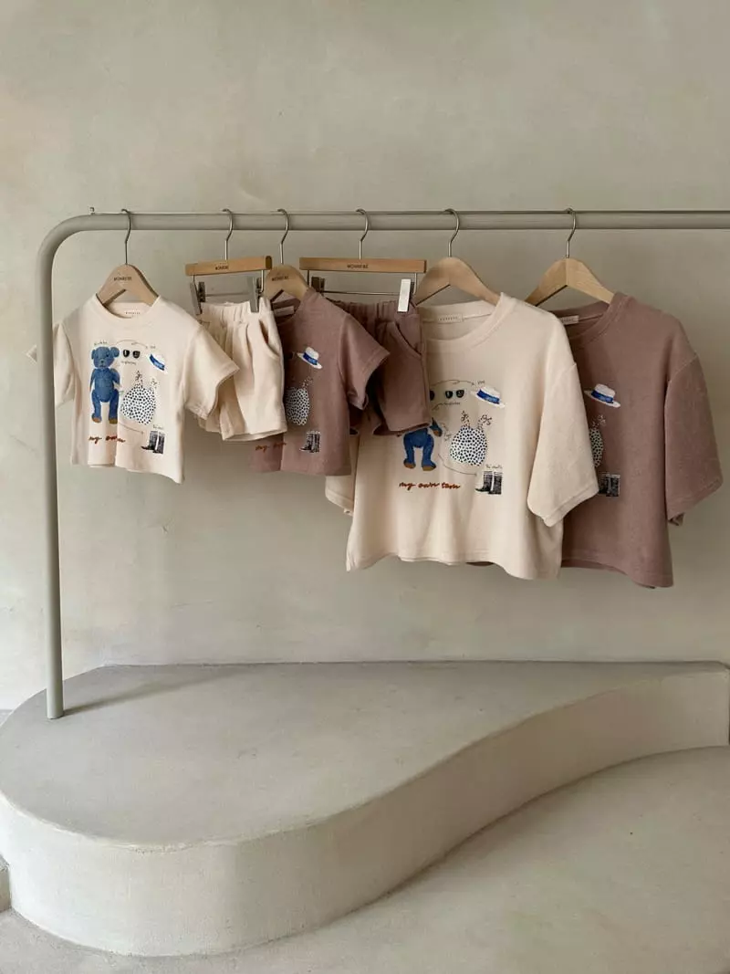 Monbebe - Korean Women Fashion - #momslook - Teddy Terry Tee Mom - 4