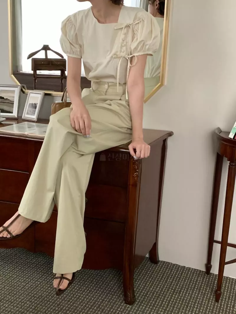 More Than - Korean Women Fashion - #momslook - Bazle Blouse - 3