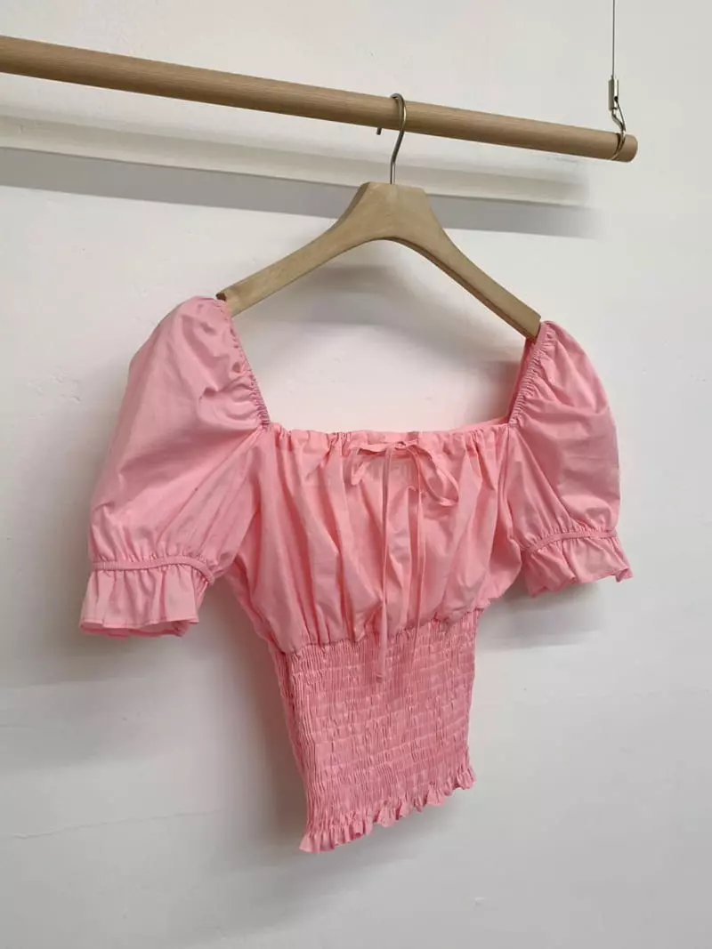 More Than - Korean Women Fashion - #momslook - Kitch Smocked Blouse - 6