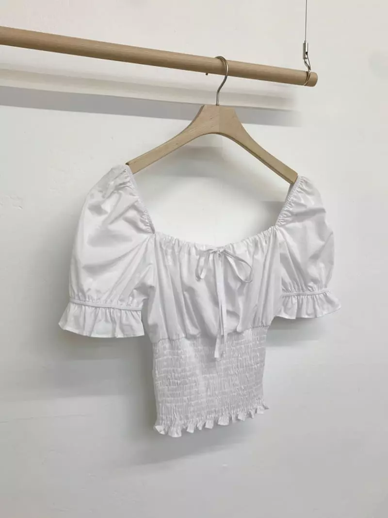 More Than - Korean Women Fashion - #momslook - Kitch Smocked Blouse - 8
