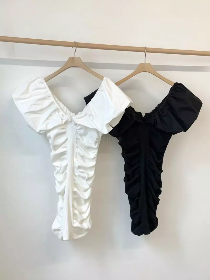 More Than - Korean Women Fashion - #momslook - Croiffle One-piece - 5