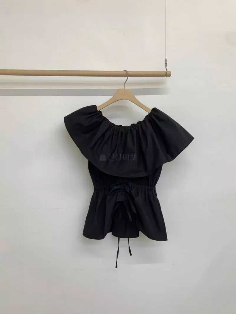 More Than - Korean Women Fashion - #momslook - One Shoulder Blouse - 11