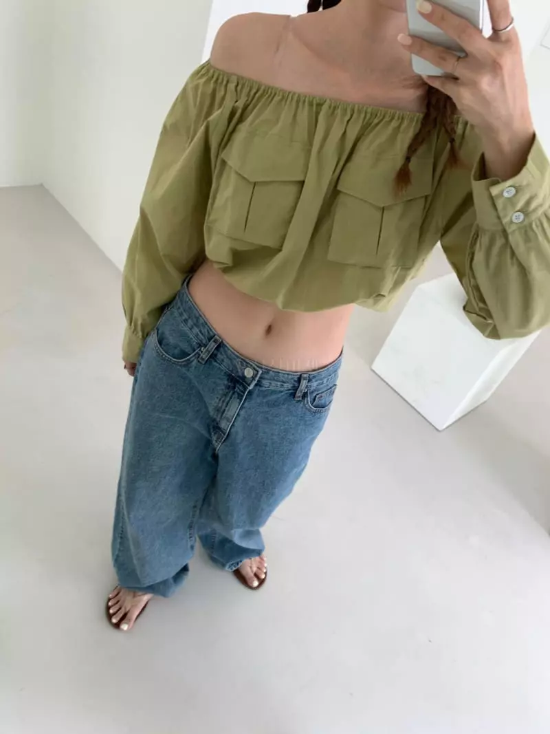 More Than - Korean Women Fashion - #womensfashion - Laise Off Blouse - 4