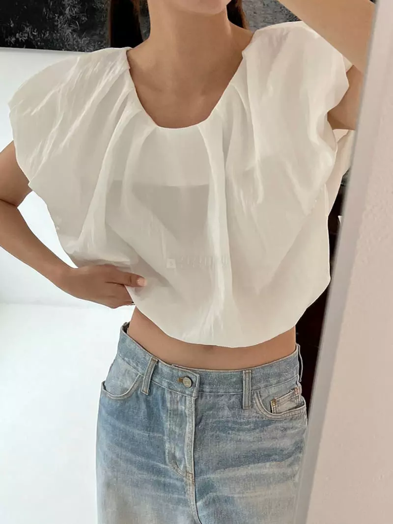 More Than - Korean Women Fashion - #restrostyle - Shinning Blouse - 4