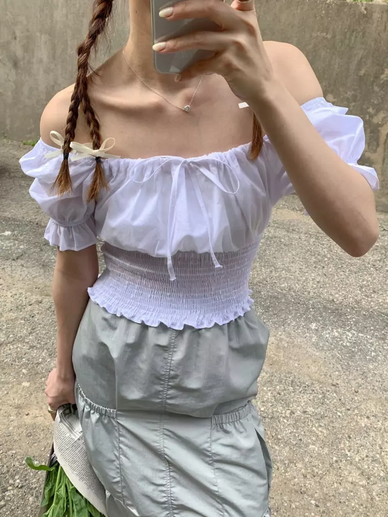 More Than - Korean Women Fashion - #shopsmall - Kitch Smocked Blouse - 3