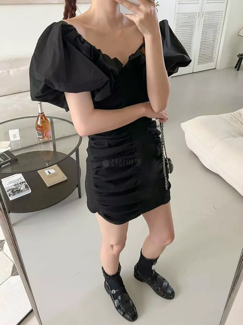More Than - Korean Women Fashion - #shopsmall - Croiffle One-piece - 2