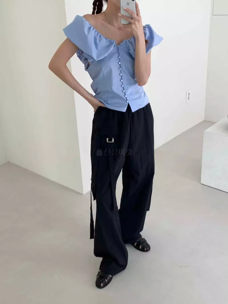 More Than - Korean Women Fashion - #shopsmall - V Blouse - 3