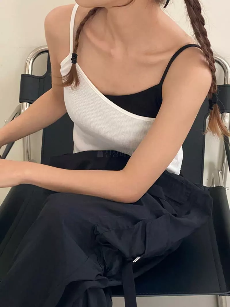 More Than - Korean Women Fashion - #thatsdarling - Cross Sleeveless - 2