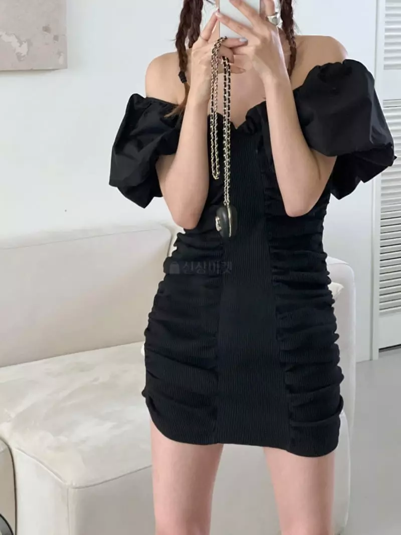 More Than - Korean Women Fashion - #thatsdarling - Croiffle One-piece - 4