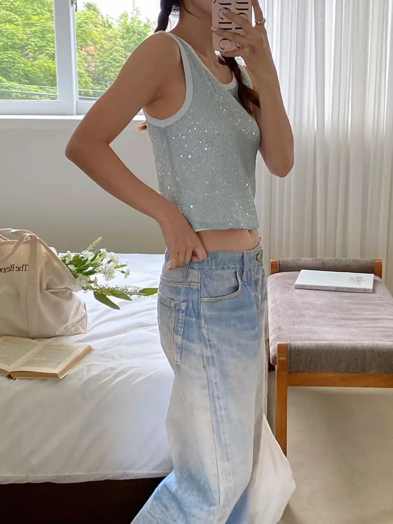More Than - Korean Women Fashion - #vintageinspired - Spankle Sleeveless - 4