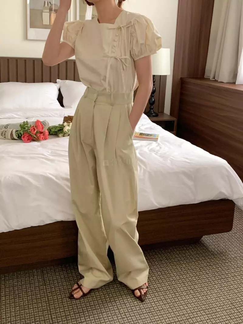 More Than - Korean Women Fashion - #momslook - Bazle Blouse - 4