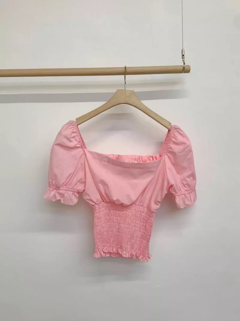 More Than - Korean Women Fashion - #womensfashion - Kitch Smocked Blouse - 7