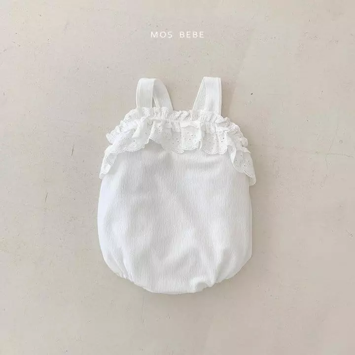 Mos Bebe - Korean Baby Fashion - #babyboutique - Anfant Lace Bodysuit - 8