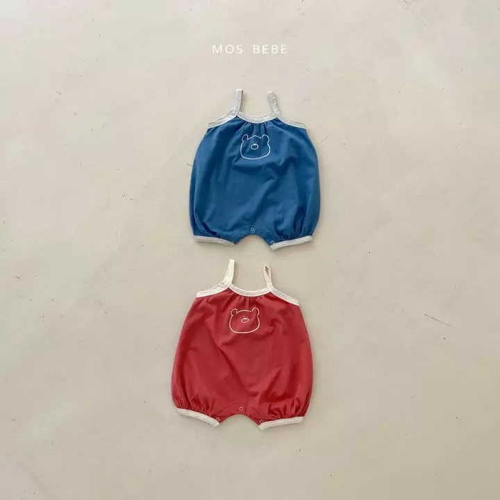 Mos Bebe - Korean Baby Fashion - #babyclothing - Bear Piping Bodysuit - 9