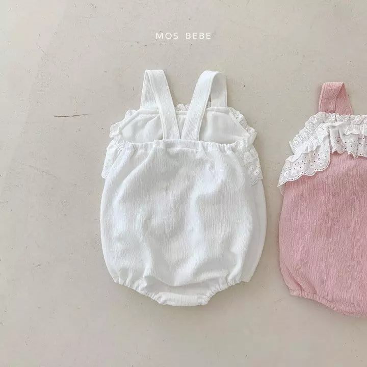 Mos Bebe - Korean Baby Fashion - #babyfashion - Anfant Lace Bodysuit - 11