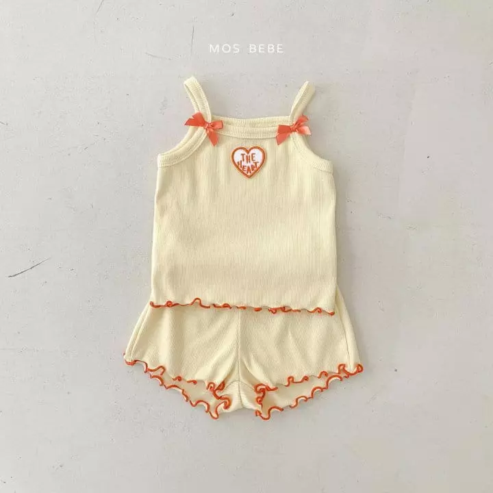 Mos Bebe - Korean Baby Fashion - #babyfever - Jenny Top Bottom Set - 4