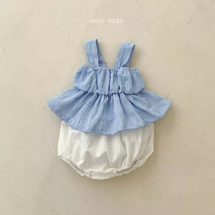 Mos Bebe - Korean Baby Fashion - #babygirlfashion - Hawaii Bloomer Top Bottom Set - 2