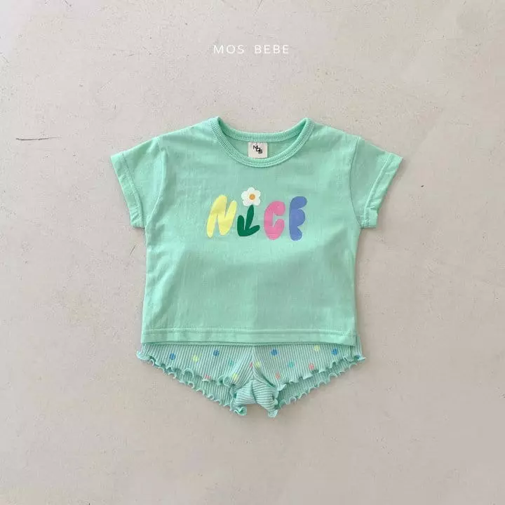 Mos Bebe - Korean Baby Fashion - #babygirlfashion - Nice Top Bottom Set - 4