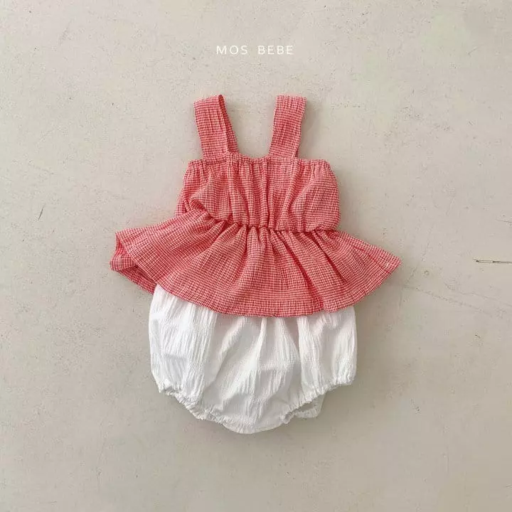 Mos Bebe - Korean Baby Fashion - #babylifestyle - Hawaii Bloomer Top Bottom Set - 3