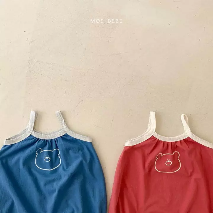 Mos Bebe - Korean Baby Fashion - #babyoutfit - Bear Piping Bodysuit - 2