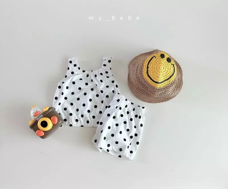 My Bebe - Korean Children Fashion - #discoveringself - Shirring Top Bottom Set - 12