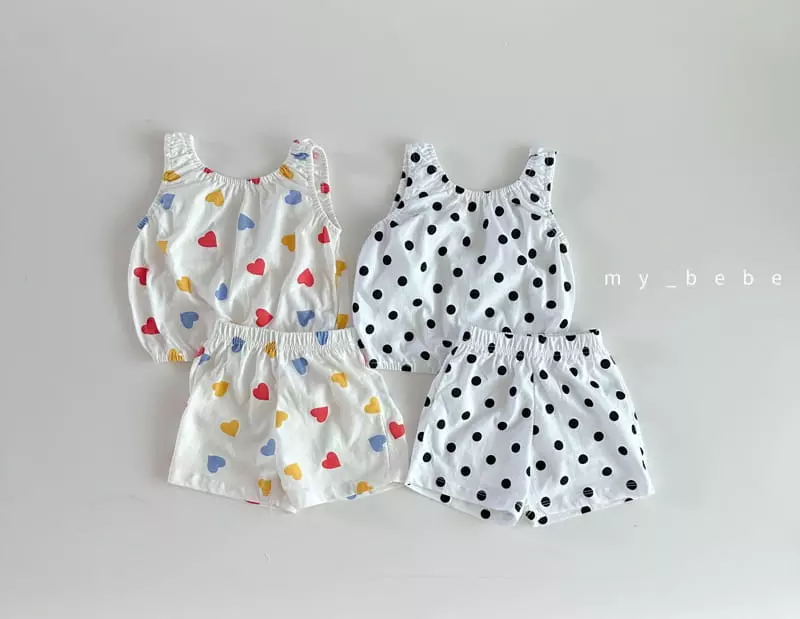 My Bebe - Korean Children Fashion - #kidsstore - Shirring Top Bottom Set