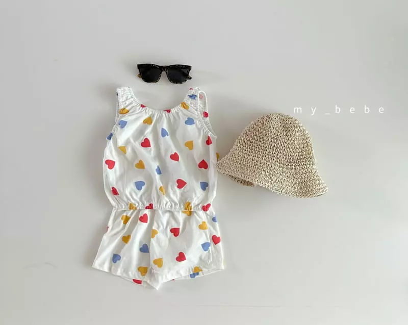 My Bebe - Korean Children Fashion - #magicofchildhood - Shirring Top Bottom Set - 5