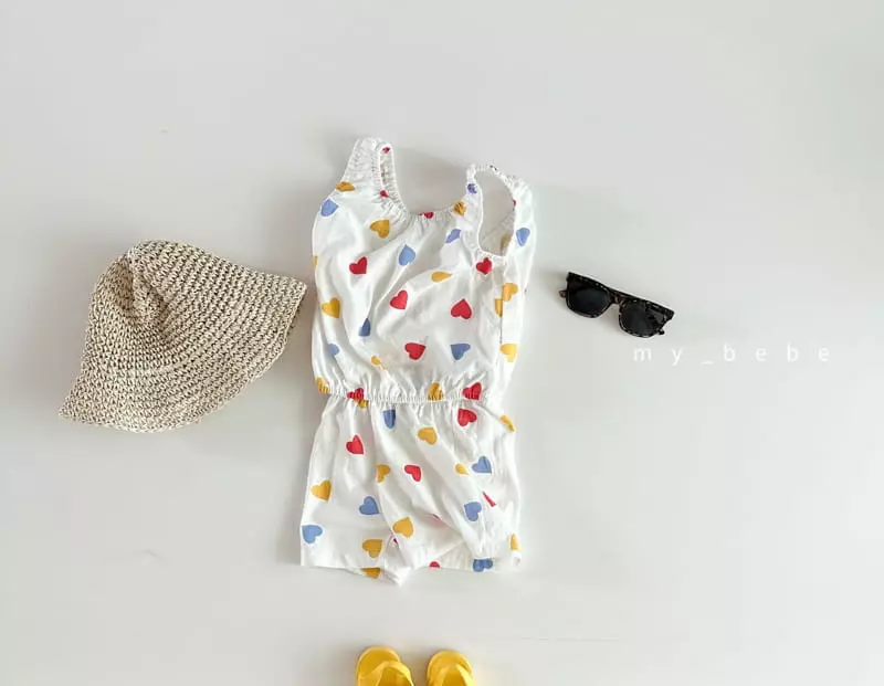 My Bebe - Korean Children Fashion - #minifashionista - Shirring Top Bottom Set - 6