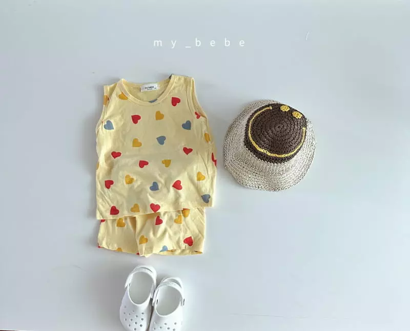 My Bebe - Korean Children Fashion - #minifashionista - Summer Top Bottom Set - 5