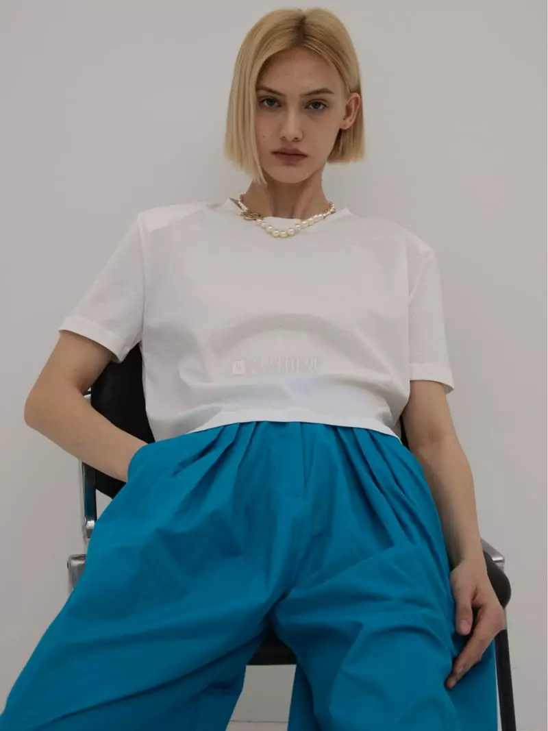 Neroli36 - Korean Women Fashion - #vintagekidsstyle - Silket Crop Tee - 2
