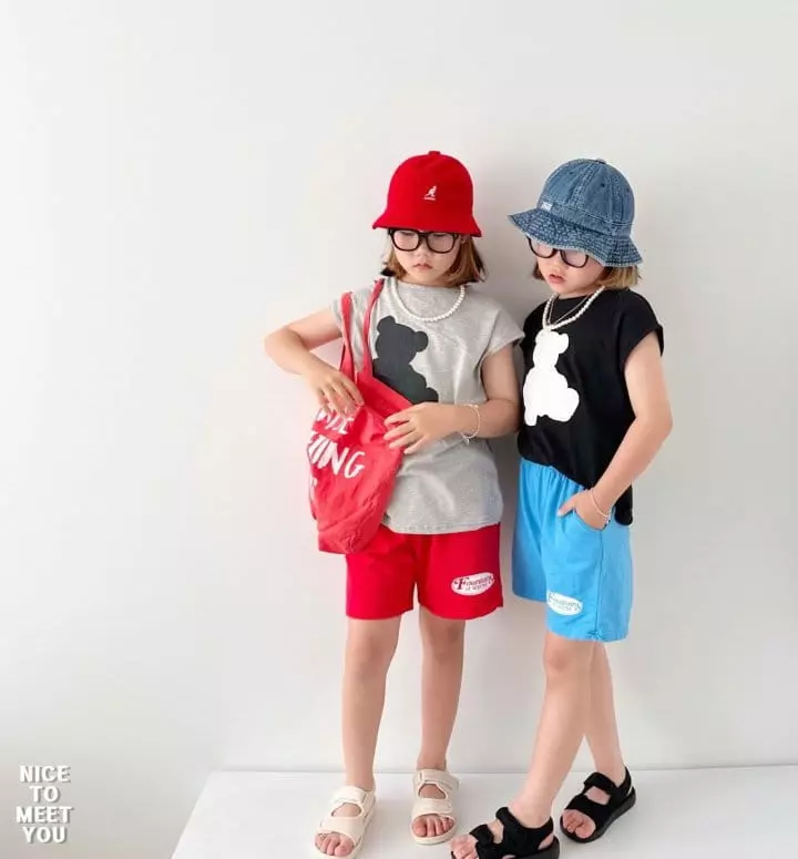 Nice To Meet You - Korean Children Fashion - #kidzfashiontrend - Bear Sleeveless - 4