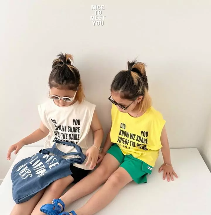 Nice To Meet You - Korean Children Fashion - #designkidswear - Mix Sleeveless - 4