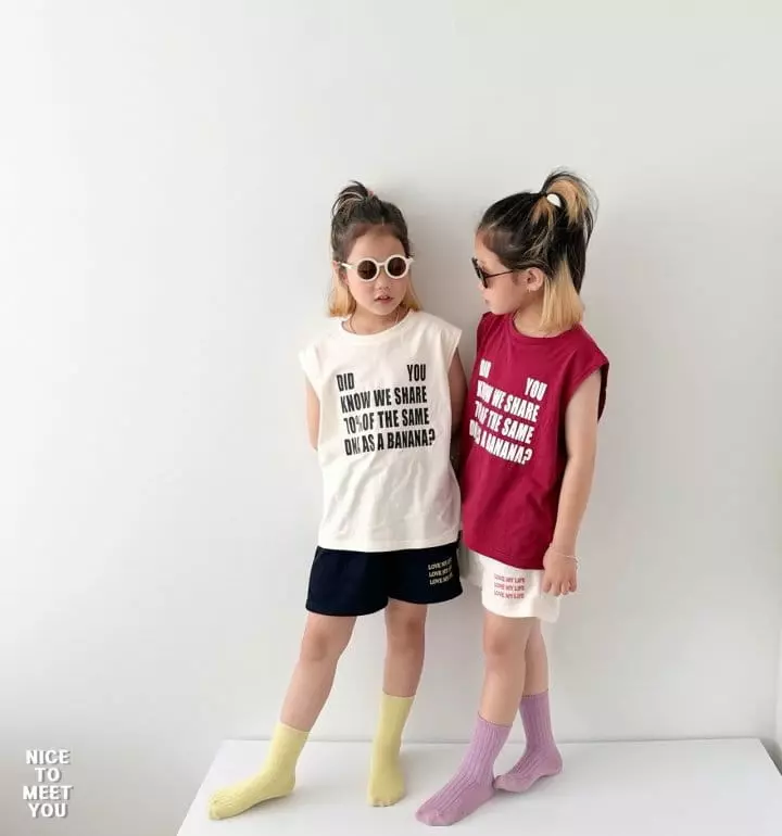 Nice To Meet You - Korean Children Fashion - #fashionkids - Mix Sleeveless - 5