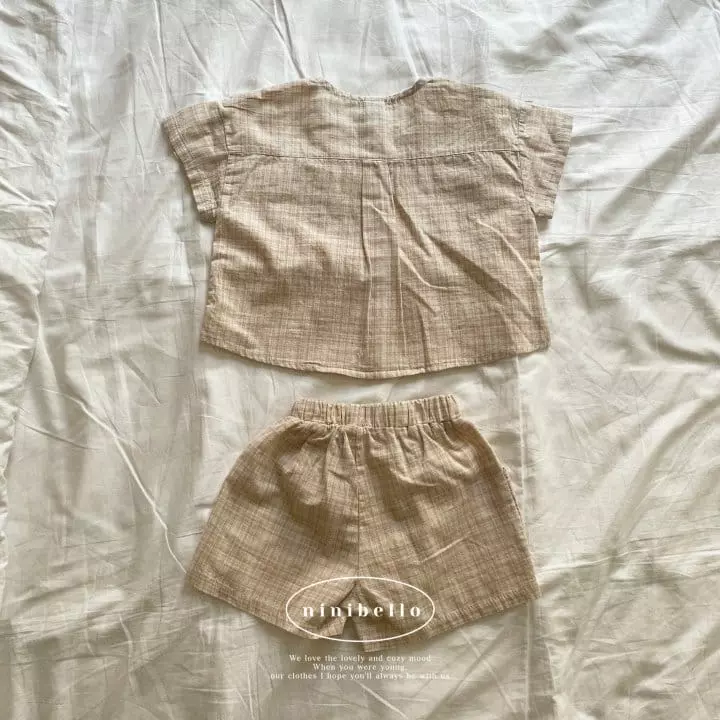 Ninibello - Korean Children Fashion - #magicofchildhood - Wood Check Top Bottom Set - 10