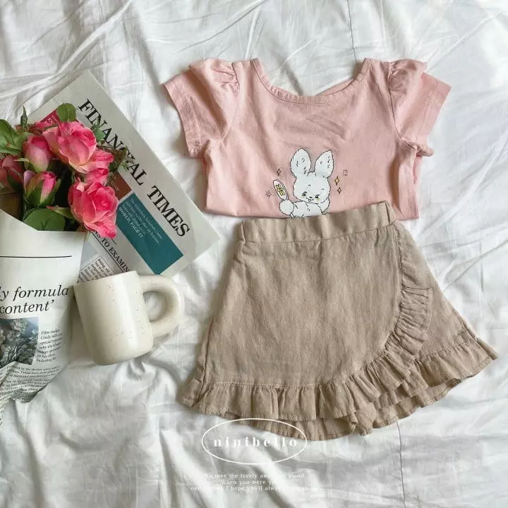 Ninibello - Korean Children Fashion - #prettylittlegirls - Rabbit Puff Tee - 7