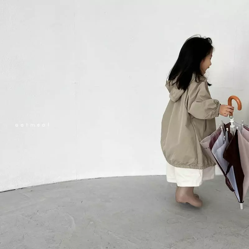 Oatmeal - Korean Children Fashion - #littlefashionista - Cream Rain Coat - 11