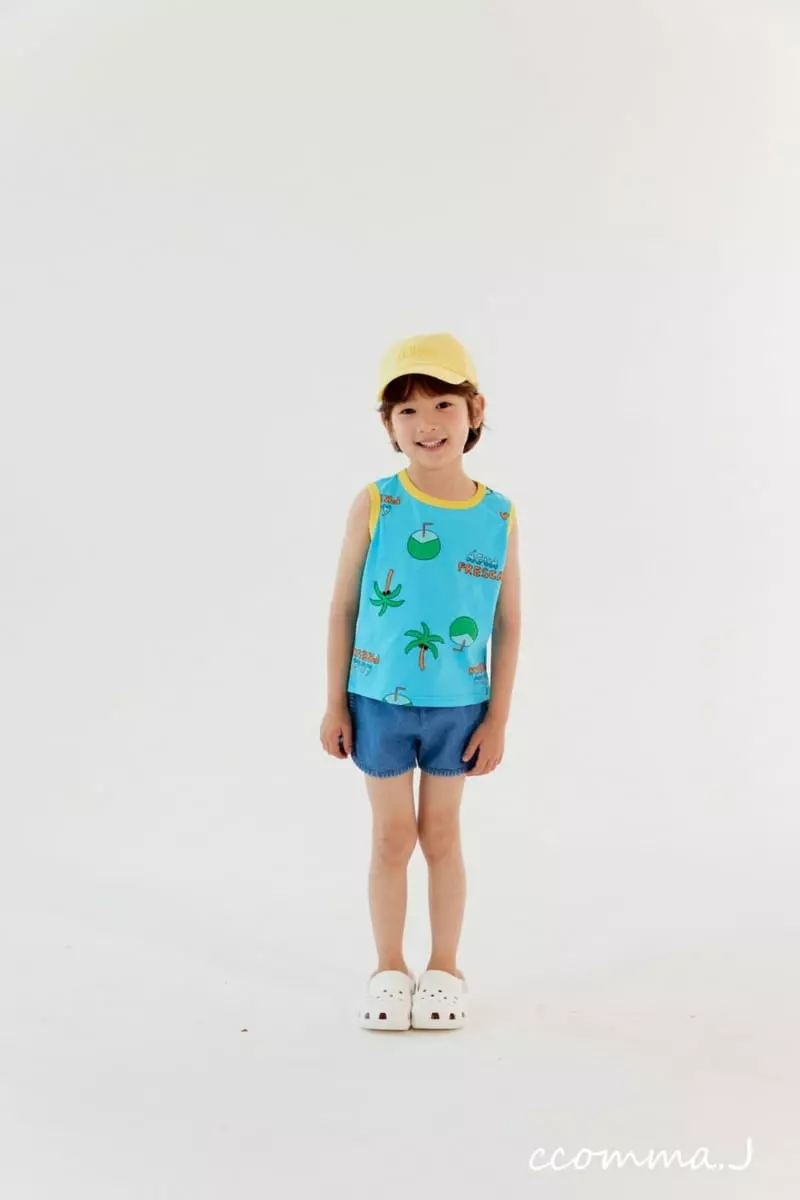 Oda - Korean Children Fashion - #kidsshorts - Piping Denim Shorts - 10